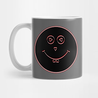 Love Smiley Emoticon Heart Romance Affection Adoration Happiness Infatuation Joy Passion Devotion Emoji Sentiment Amour Mug